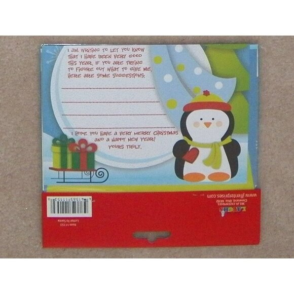 NEW Lot of 2 Letter To Santa 3-Piece Kit Letter Sticker Sheet Envelope Christmas - Picture 3 of 4